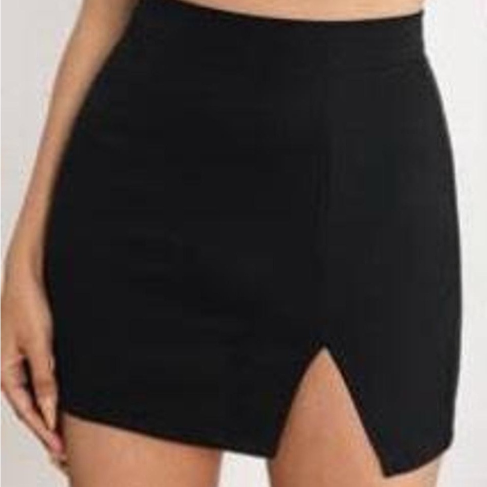 SHEIN Black Mini Skirt